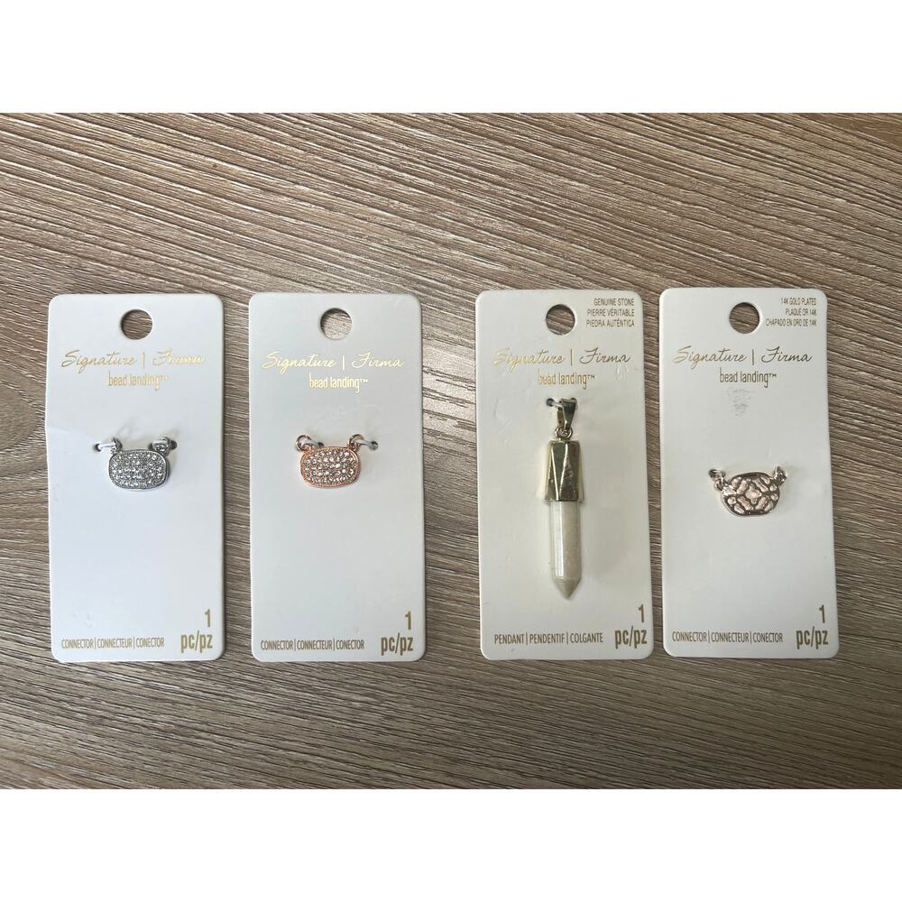 Signature bead landing Connectors 4 seperate pieces NEW
